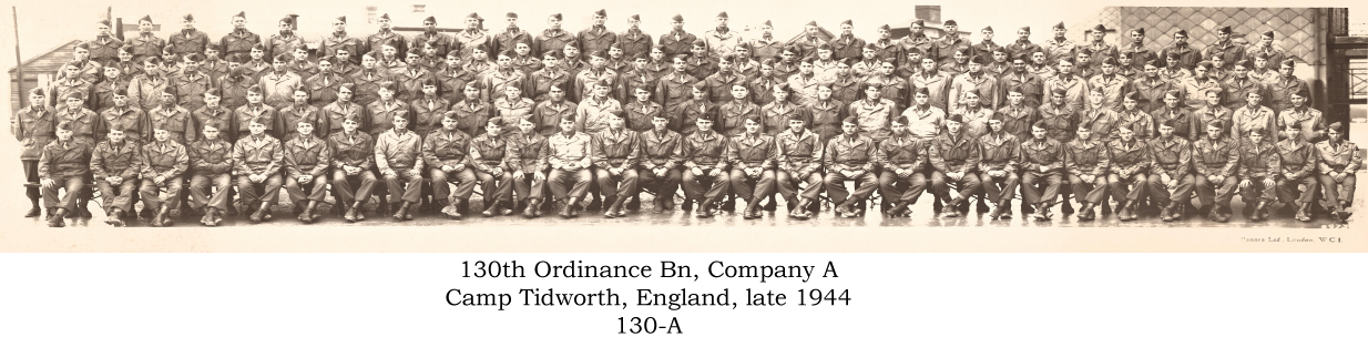 130-A Group phto, Tidsworth 1944