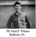 Pfc Paul S. Witmer