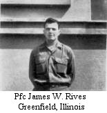 Pfc James W. Rives