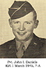 Pvt. John I Daniels, KIA 1 March 45, 7-A