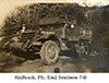 Pfc. Emil Sembera and his halftrack, 7-B