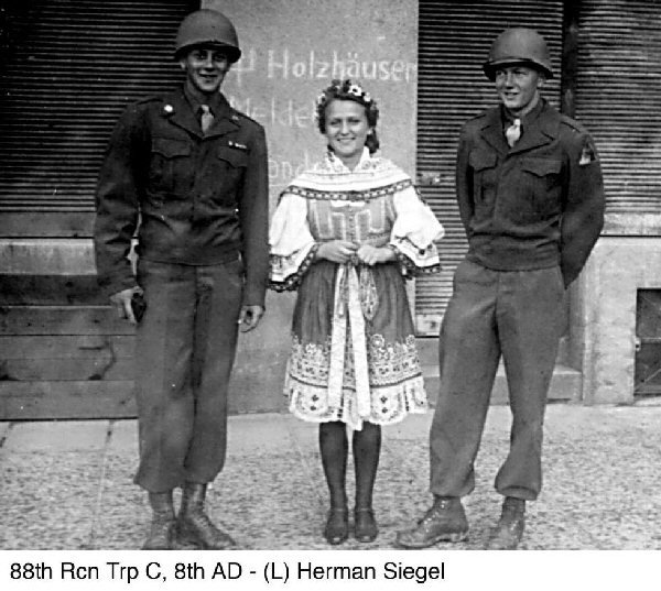 Pfc Herman Siegel(l), 88-C and friends