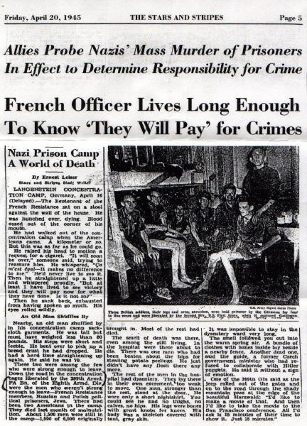 Stars and Stripes Story - Apr 1945