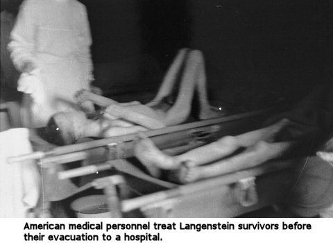 American personnel treat Llangenstein survivors