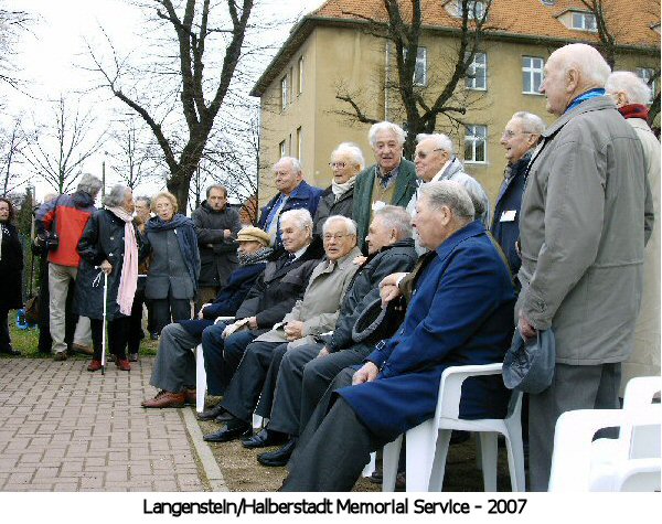 Langenstein survivors being taken to a hospital.