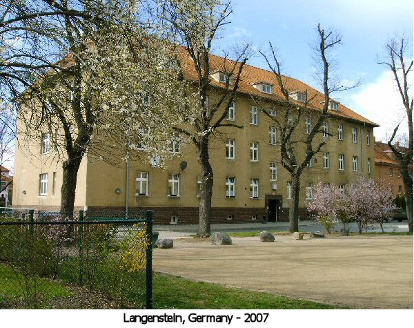 Langenstein survivors being taken to a hospital.