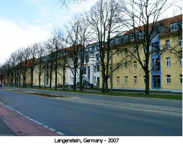 Langenstein survivors being taken to a hospital.