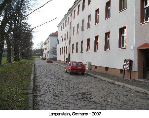 Langenstein survivors being taken to a hospital.