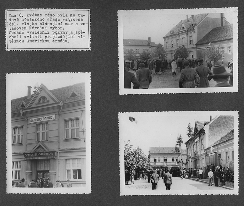 Villagers welcome 8th. - Stankov near Pilsen, Czech, 6 May 45