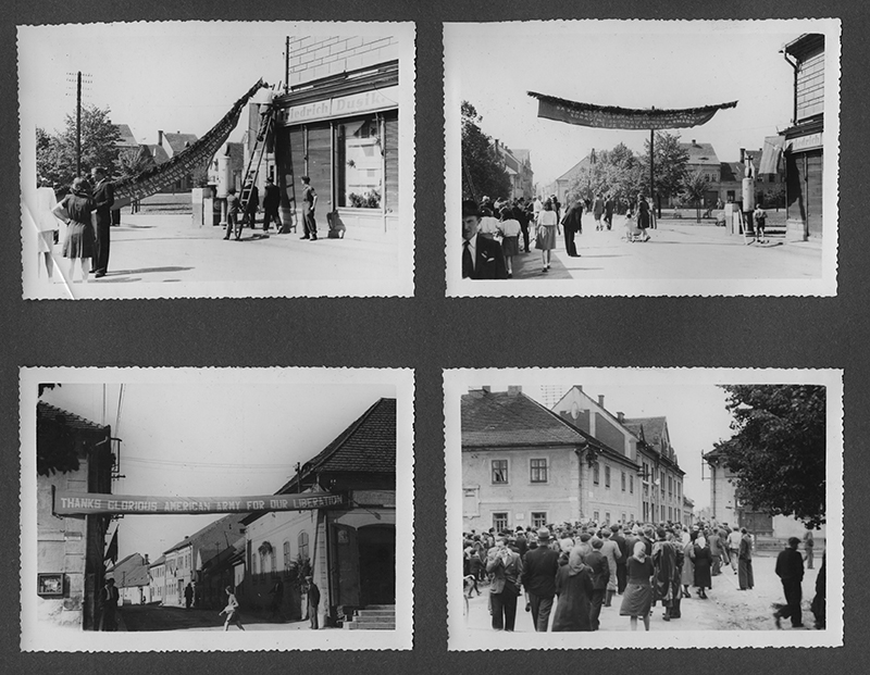 Villagers welcome 8th. - Stankov near Pilsen, Czech, 6 May 45