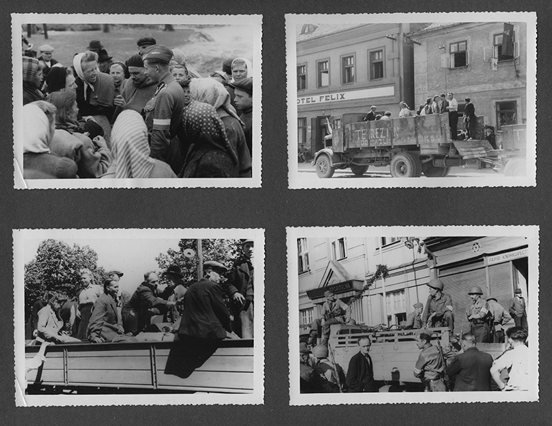 Villagers welcome 8th. - Stankov near Pilsen, Czech, 6 May 45