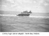 Two Army tugs and an alligator - North Sea, Holland