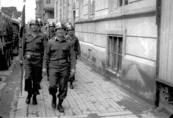 Parade - Pilsen, Czech, 15 Jun 45